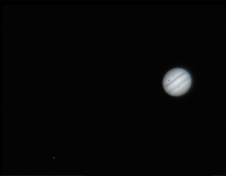Bild vom Jupiter und seinen Monden